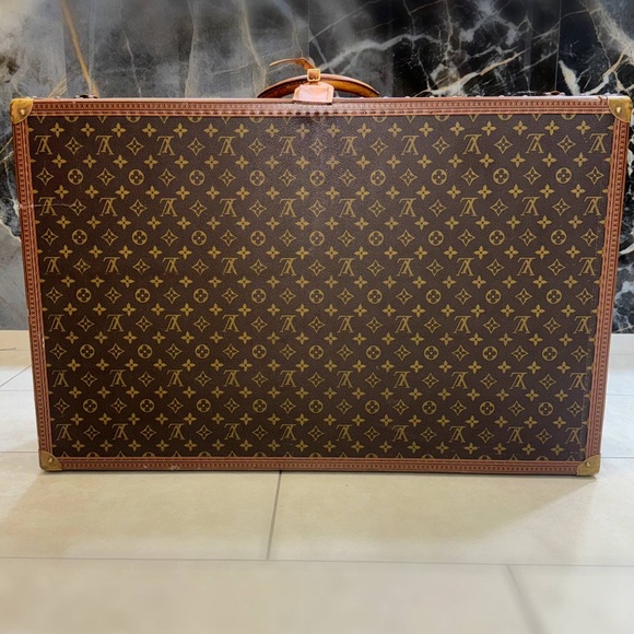 Authentic Vintage Louis Vuitton Monogram Hard Travel Case Trunk Alzer 80 & certi - Picture 8 of 16